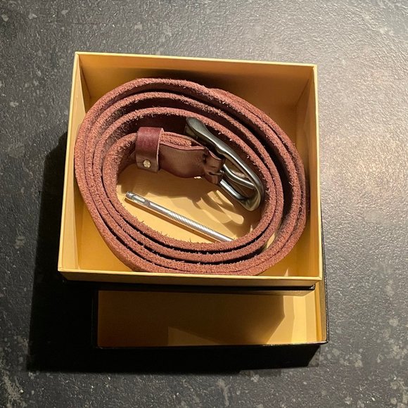 Full-Grain Leather Belt, Brown (NWOT) - Picture 2 of 8